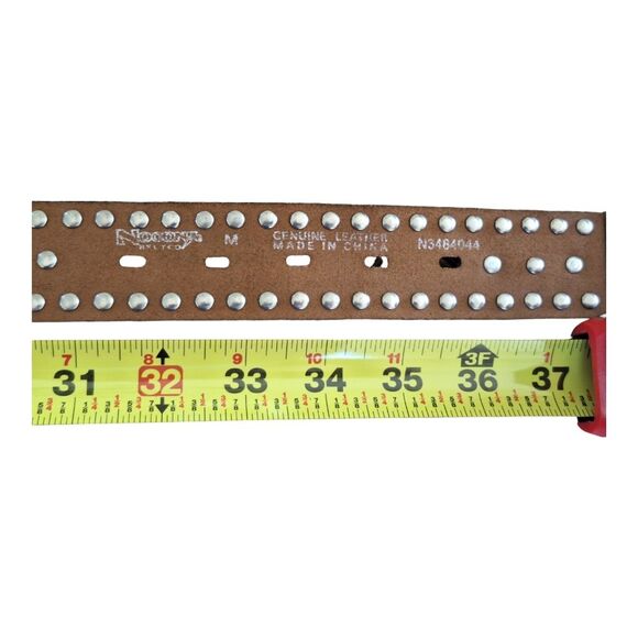 Nocona Belt Co. Leather Turquoise Stud Western Rodeo Festival Rhinestones size M - Picture 4 of 15